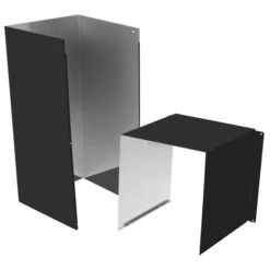 GE Café 27-in Matte Black Range Hood Duct Cover Extension - 8-ft Ceiling