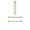 Café Handle Kit For Use With French Door Refrigerator (Brushed Brass) 4 Pieces