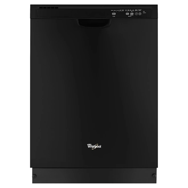 Whirlpool Dishwasher With Sensor Cycle - Black - 24in
