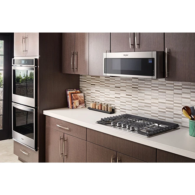 Whirlpool Low-Profile Over-the-Range Microwave - 900 W - 1.1-cu Ft - Fingerprint-Resistant Stainless Steel - Image 2