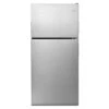 Amana Top-Freezer Refrigerator - 30-in - Reversible Door - 18.2-cu Ft - Stainless Steel