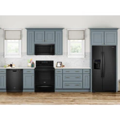 Whirlpool Black Freestanding Electric Range - Adjustable Self-Cleaning Levels - Smooth 4 Burner Cooktop - 5.3-cu Ft