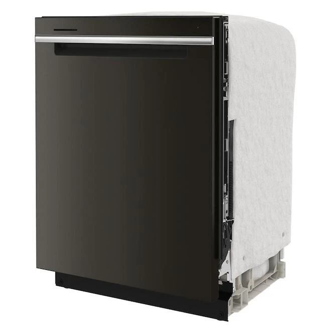 Whirlpool Large-Capacity Built-In Dishwasher With Hidden Controls - 47 DB - 24-in - Black - Image 3