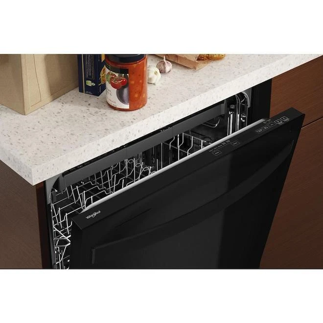 Whirlpool Built-In Dishwasher With Tall Tub And Third Rack - 24-in - Black - Image 5