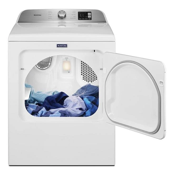 Maytag 7.0-cu Ft Electric Dryer - Reversible Door - Moisture Sensing - White - Image 5