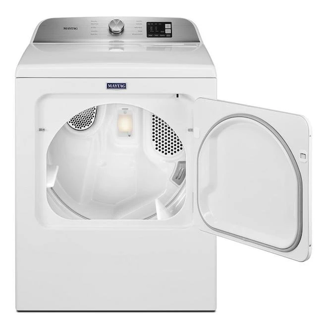 Maytag 7.0-cu Ft Electric Dryer - Reversible Door - Moisture Sensing - White - Image 2