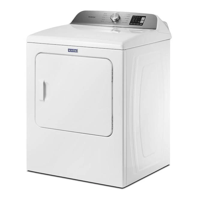Maytag 7.0-cu Ft Electric Dryer - Reversible Door - Moisture Sensing - White