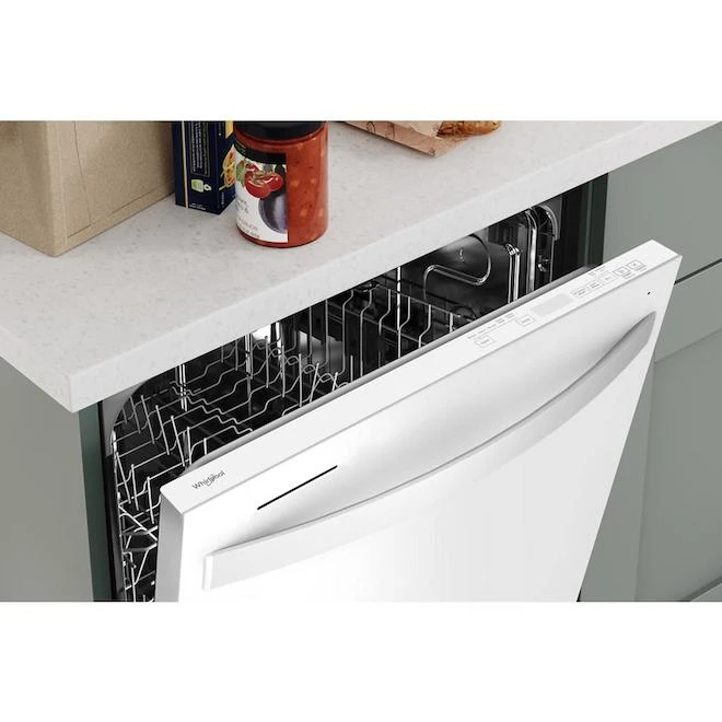 Whirlpool Built-In White Dishwasher With Tall Top Rack - Image 2
