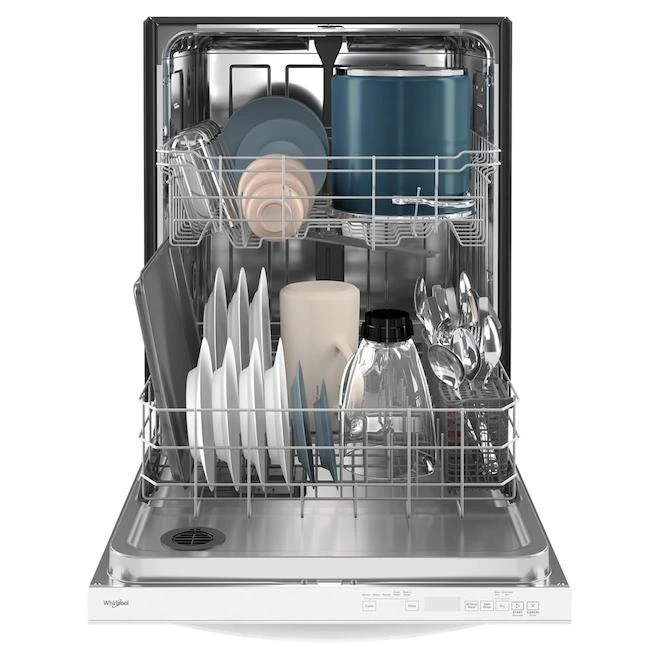 Whirlpool Built-In White Dishwasher With Tall Top Rack - Image 3