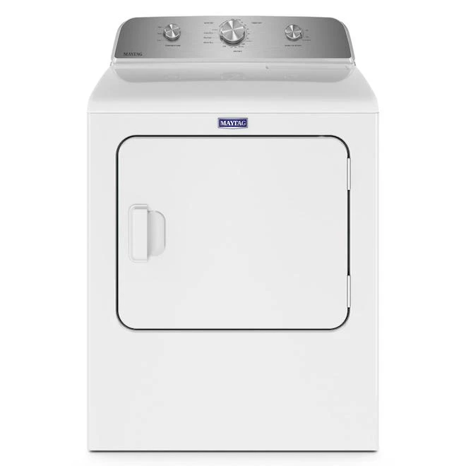 Maytag 7 Cu. Ft. Side Swing Door - Portable Vented Gas Dryer (White)