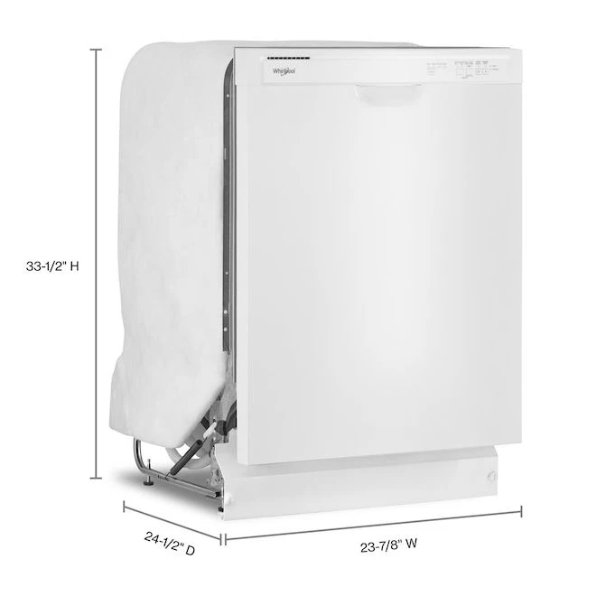 Whirlpool 24-in White Built-In Dishwasher Wiht Quick Cycle - 57-dBA - Image 4