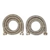 3/4-in Dia X 6-ft 1500-PSI Stainless Steel Hose Thread Washing Machine Drain Hose (2-Pack)