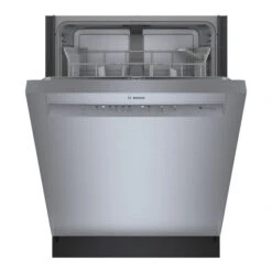 Bosch 100 Series 24-In Smudge Free Stainless Steel Smart Built-In Dishwasher With Home Connect - 50 DBA