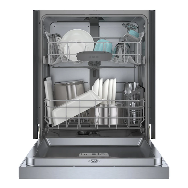 Bosch 100 Series 24-In Smudge Free Stainless Steel Smart Built-In Dishwasher With Home Connect - 50 DBA - Image 3