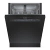 Bosch 100 Series 24-In Black Smart Built-In Dishwasher With Home Connect - 50 DBA