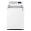LG Smart Top-Load Washer - 4-Way Agitator - TurboWash Technology - 5.6-cu Ft - White