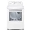 LG 7.3-cu Ft Electric Dryer - Sensor Dry - White