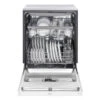 LG 24-in White Slide-in Dishwasher With Front Controls And QuadWash
