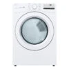 LG 7.4-cu. Ft. Reversible Side Swing Door Stackable Electric Dryer (White) ENERGY STAR Certified