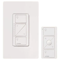 Lutron Caseta Wireless Smart Lighting Dimmer Switch With Remote In White