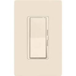 Lutron Diva Dimmer Switch For Dimmable LED/Halogen/Incandescent Bulbs SP Or 3-Way Almond