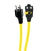 Woods PVC Outdoor Extension Cord - 12/3 - 15 A - 15 M - Yellow