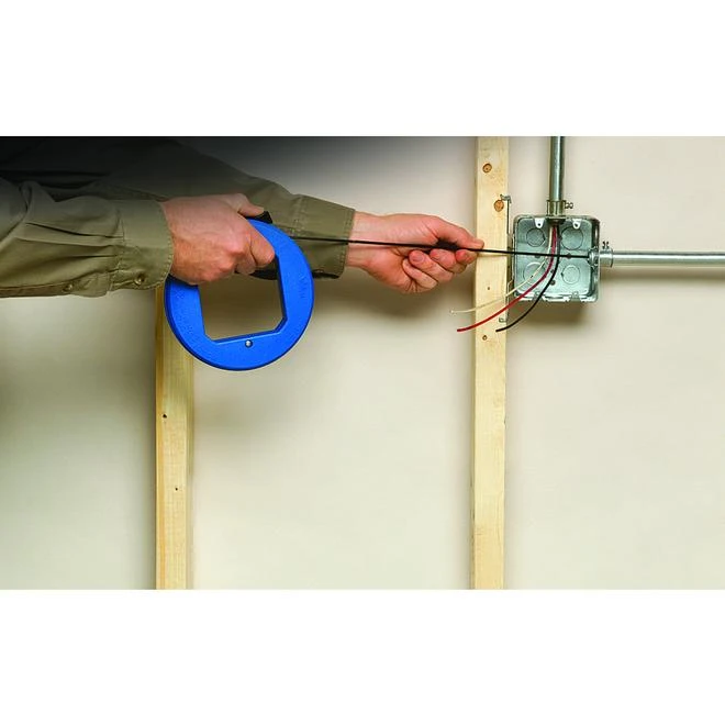 IDEAL 50-ft Blued Steel Thumb Winder