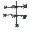 TygerClaw 13-in To 24-in Black 6 Monitor Desk Mount