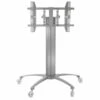 TygerClaw 32-in To 52-in Silver Flat Panel Mobile TV Stand