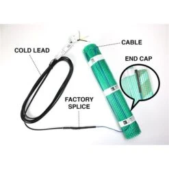 WarmlyYours Tempzone™ 1.5-ft X 9-ft 120V Green Flex Roll