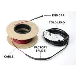 WarmlyYours Tempzone™ 0.25-in X 515-in 240V Red Floor Heating Cable