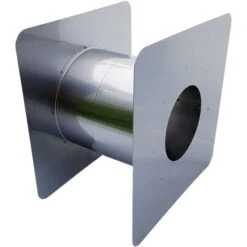 Z-Flex Z-Vent 4-in Stainless Steel Adjustable Wall Thimble