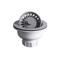 Karran Basket Strainer For Quartz Kitchen Sink - 3.5-in - Gray