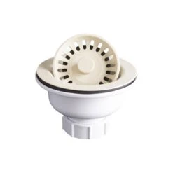 Karran Basket Strainer For Quartz Kitchen Sink - 3.5-in - Bisque