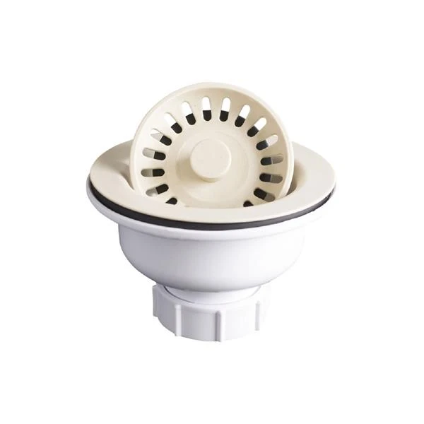 Karran Basket Strainer For Quartz Kitchen Sink - 3.5-in - Bisque