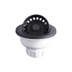 Karran Basket Strainer For Quartz Kitchen Sink - 3.5-in - Noir