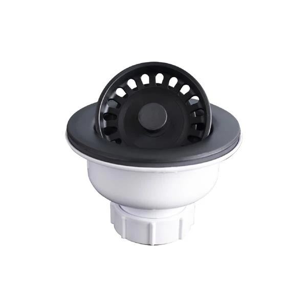 Karran Basket Strainer For Quartz Kitchen Sink - 3.5-in - Noir