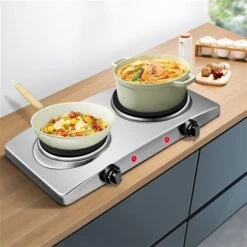 Costway 19-in 1800 W Stainless Steel Electric Hot Plate