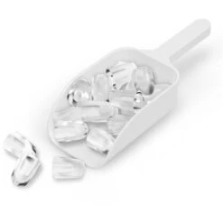 Costway Mint Green 26.5-lb Flip-Up Door Freestanding Portable Compact Electric Bullet Ice Maker