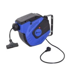 DURHAND 50-ft 16-AWG Heavy Duty Wall-Mount Retractable Locking Extension Cord