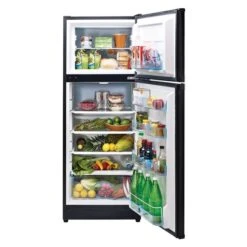 Unique Off-Grid Black 10.3-cu Ft 290-L Standard-Depth Top-Freezer Solar Powered Refrigerator
