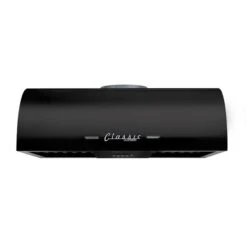 Unique Classic Retro 24-in 500 CFM Ducted Midnight Black Undercabinet Range Hood With Charcoal Filter Included