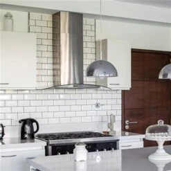 Aria 30-in Convertible Glass And Stainless Steel Wall Mounted Range Hood With Charcoal Filter