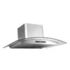 Aria 36-in Convertible Glass And Stainless Steel Wall Mounted Range Hood With Charcoal Filter