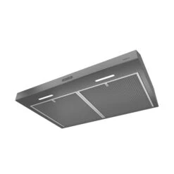 Broan Glacier 30-in Under-Cabinet Range Hood - 300 Max Blower CFM - Black Stainless Steel
