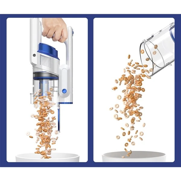 YTE 140 W Blue Lightweight Cordless Stick Vacuum (Convertible To Handheld)