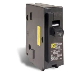 Homeline 15-Amp Single Pole Magnetic Plug-In Circuit Breaker