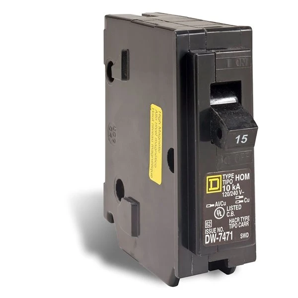 Homeline 15-Amp Single Pole Magnetic Plug-In Circuit Breaker