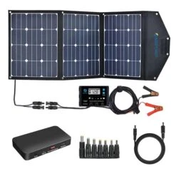 ACOPower 22.05-in X 17.72-in X 2.36-in 120 W Foldable Solar Panel Kit With Charge Controller
