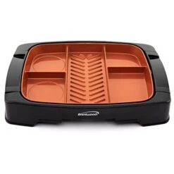 Brentwood 10-in L X 9-in W 1500-Watt Black Electric Indoor Grill